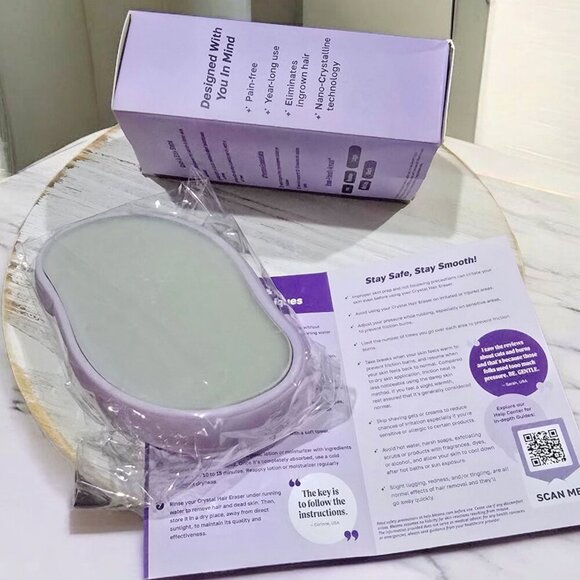Bleame ✦ Crystal Hair Eraser ✦ NanoCrystalline Painless Body Hair Removal Tool - Picture 2 of 11